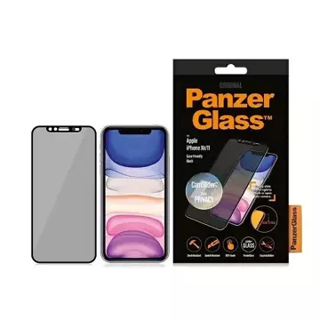 PanzerGlass E2E Super для iPhone Xr/11 Case Friendly, CamSlider Privacy чорний/чорний