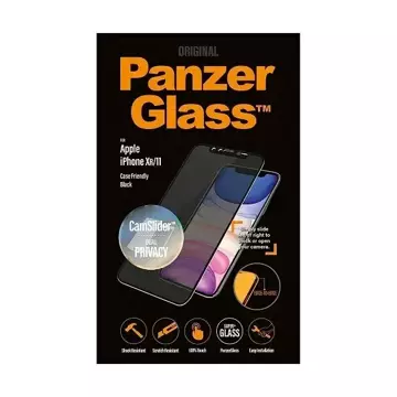 PanzerGlass E2E Super для iPhone Xr/11 Case Friendly, CamSlider Privacy чорний/чорний