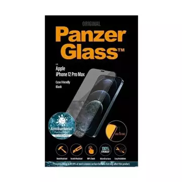 PanzerGlass E2E Super glass для iPhone 12 Pro Max Case Friendly AntiBacterial Microfracture чорний/чорний