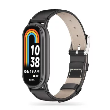 Pasek Leatherfit для Xiaomi Smart Band 8/8 NFC Black