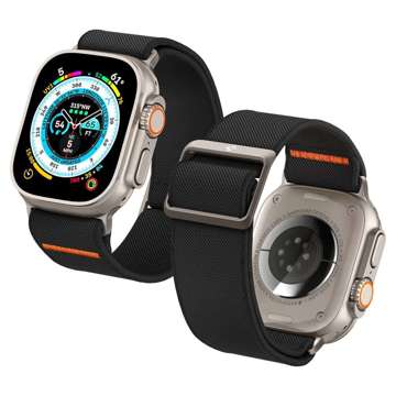 Pasek Spigen Fit Lite Ultra до Apple Watch 4 / 5 / 6 / 7 / 8 / se / ultra (42 / 44 / 45 / 49 мм) Чорний