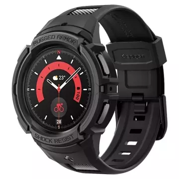 Pasek Spigen Rugged Armor "Pro" для Samsung Galaxy Watch 5 Pro (45 мм) чорний