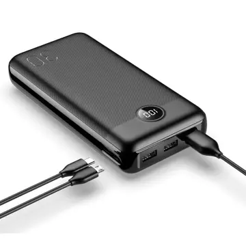 Powerbank Зовнішній акумулятор VEGER L30 - 30 000mAh LCD Quick Charge PD 20W чорний (W3008PD)