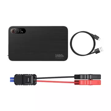 Powerbank / Starter Baseus Super Energy PRO Car Jump Starter, 1600A, USB (чорний)