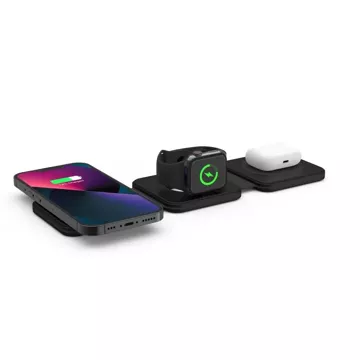 QI15W-A24 3IN1 Magnetic MagSafe Wireless Charger Inductive Charger для iPhone, Airpods, Apple Watch Black