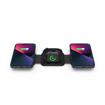 QI15W-A24 3IN1 Magnetic MagSafe Wireless Charger Inductive Charger для iPhone, Airpods, Apple Watch Black