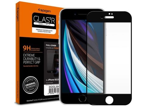 Spigen Glass FC на чохол для Apple iPhone 6 / 6S / 7/8 / SE 2022/2020 Black