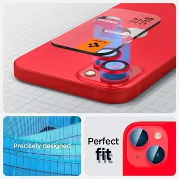 Spigen Optik.tr "Ez Fit" Camera Protector 2 шт. для Apple iPhone 14 / 14 Plus Red