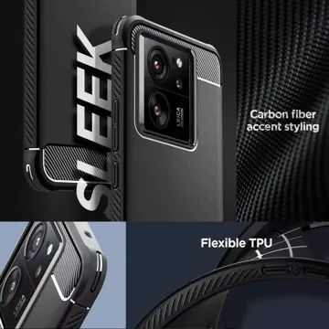 Spigen Rugged Armor Phone Case Protective Cover для Xiaomi 13R/13T Pro Matte Black