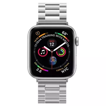 Spigen modern fit band apple watch 4 / 5 / 6 / 7 / 8 / se / ultra (42 / 44 / 45 / 49 мм) срібло