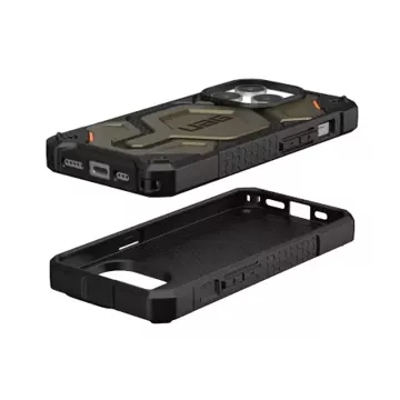 UAG Monarch Pro case - захисний чохол для iPhone 15 Pro, сумісний з MagSafe (Kevlar element green)