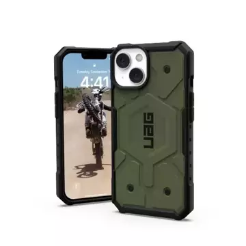 UAG Pathfinder - захисний чохол для iPhone 14 Plus сумісний з MagSafe (оливковий)