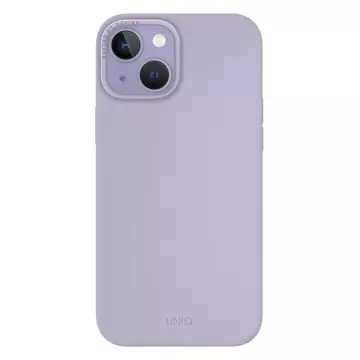 UNIQ Льняний чохол для iPhone до 14 Plus 6.7" бузковий/бузково-лавандовий