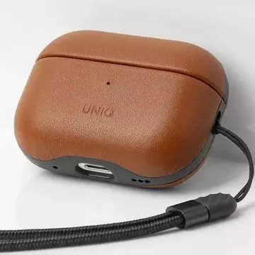 UNIQ Terra Earphone Protective Case для AirPods Pro 2nd Genuine Leather brown/toffee brown