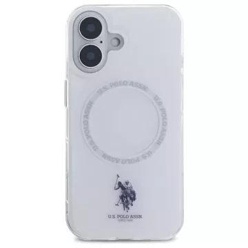 US Polo USHMP16SHOCLDPW iPhone 16 6.1" white/white IML Ring MagSafe