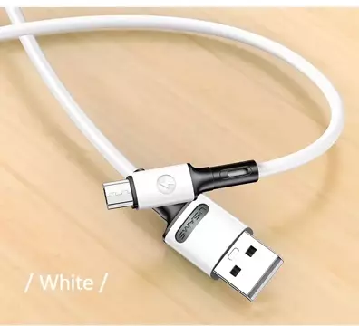 USAMS Кабель U52 microUSB 2A Fast Charge 1m білий