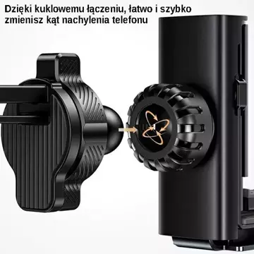 USAMS Кронштейн для вентиляційної решітки Gravity black/black ZJ058ZJ01 (US-ZJ058)