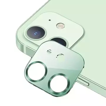 USAMS Camera Lens Glass iPhone до 12 mini металева кришка для об’єктива BH706JTT04 (US-BH706) зелений/зелений