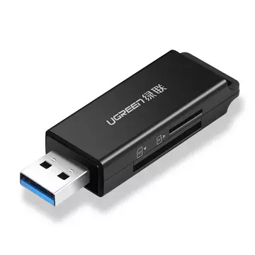 Ugreen портативний кардрідер TF/SD для USB 3.0 чорний (CM104)