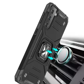 Wozinsky Ring Armor Toughened Hybrid Case Magnetic Cover Holder Samsung Galaxy S22 (S22 Plus) чорний